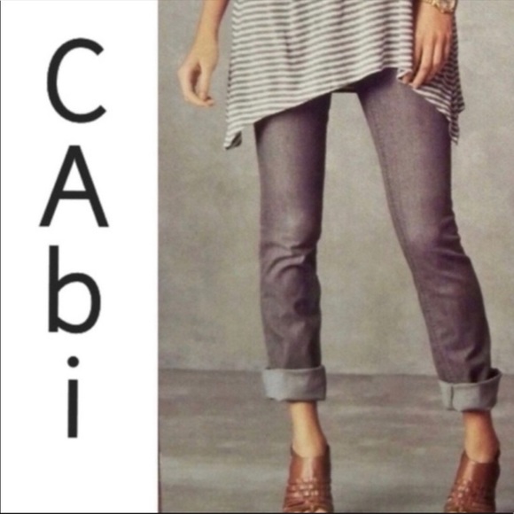 CAbi Denim - 3/$20 CAbi Lou Lou Slim Straight Jean Grey